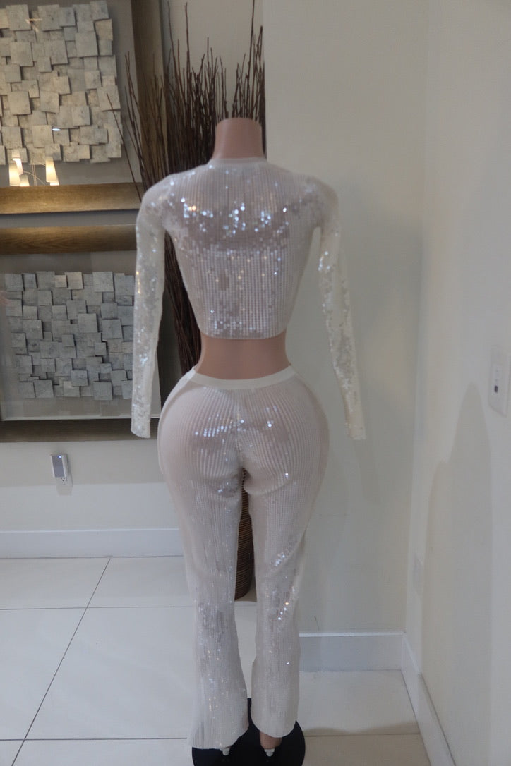 Alexander Wang Two Piece Sequin Set