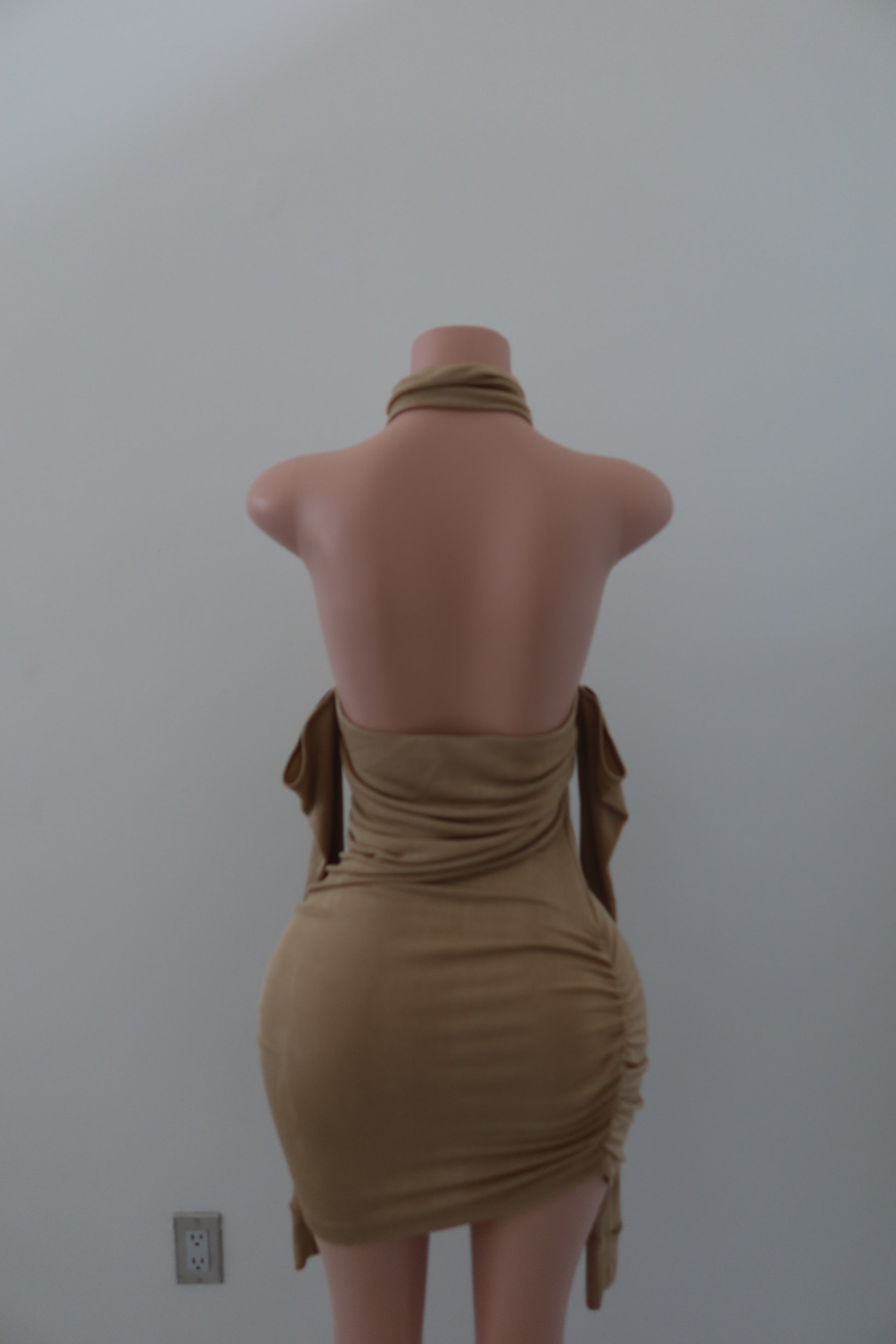 MISBHV beige ‘Metamorphosis 1993’ collection dress