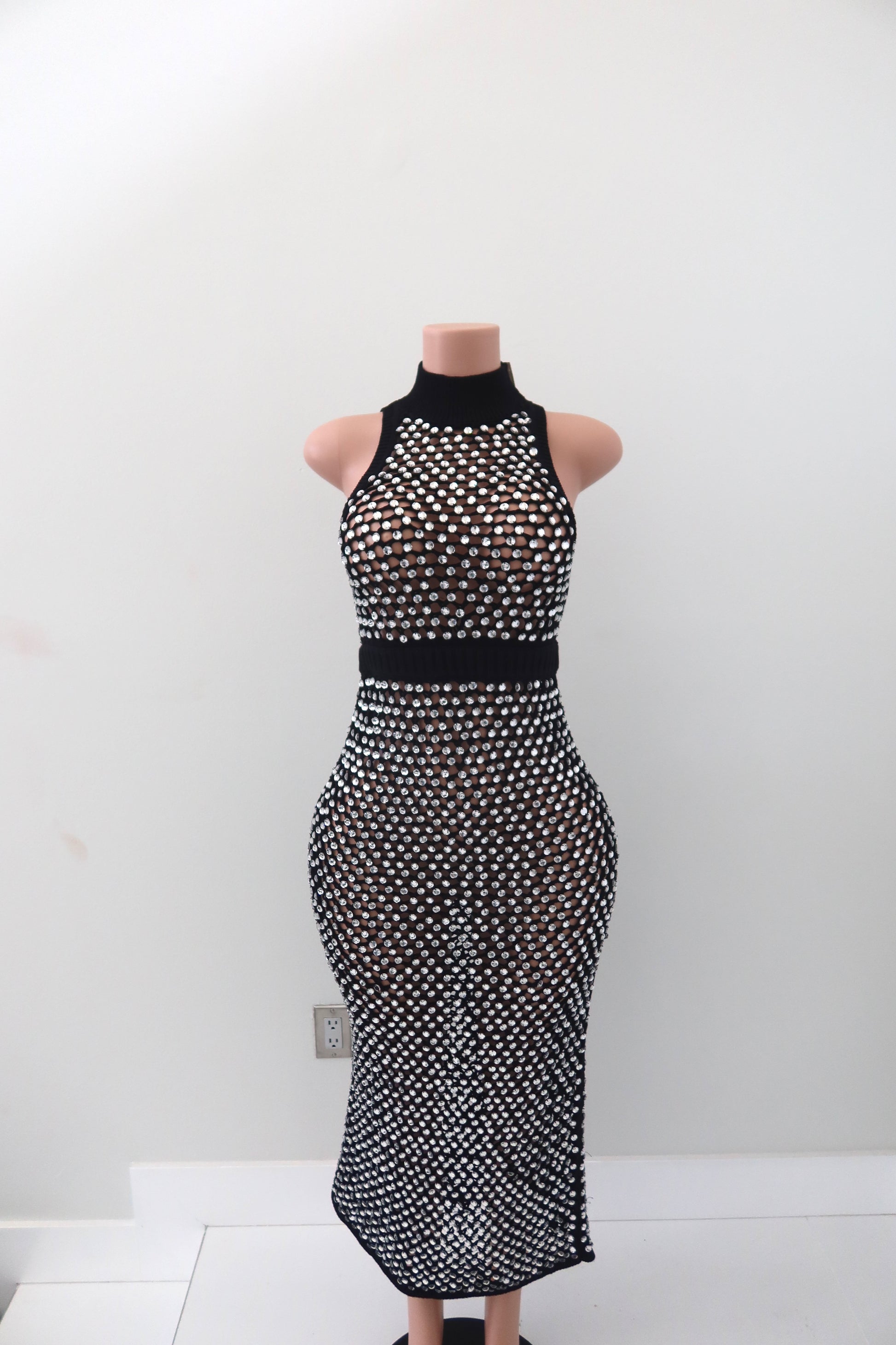 Diotima Rie open-knit maxi dress