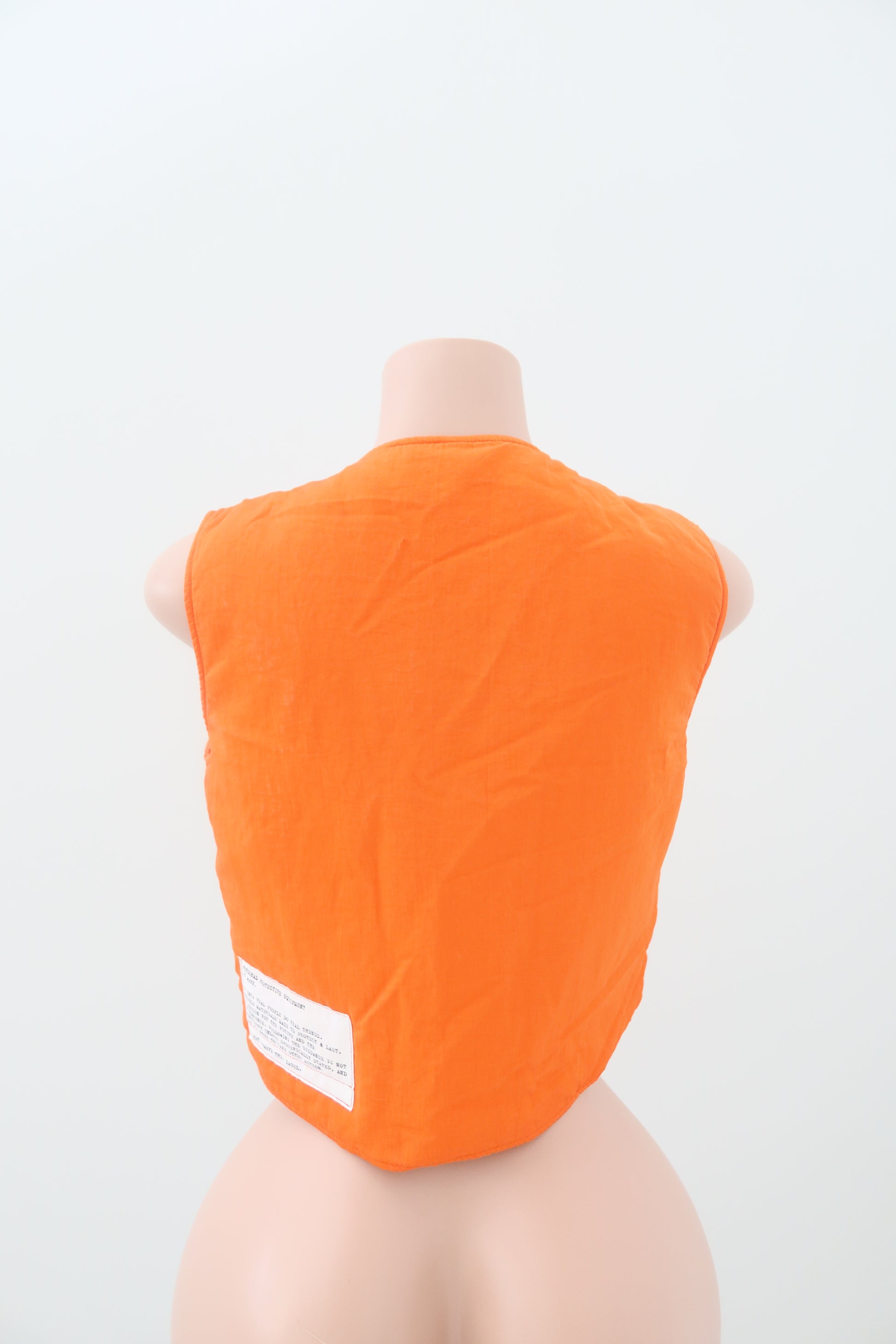 Heron Preston Orange Canvas Vest