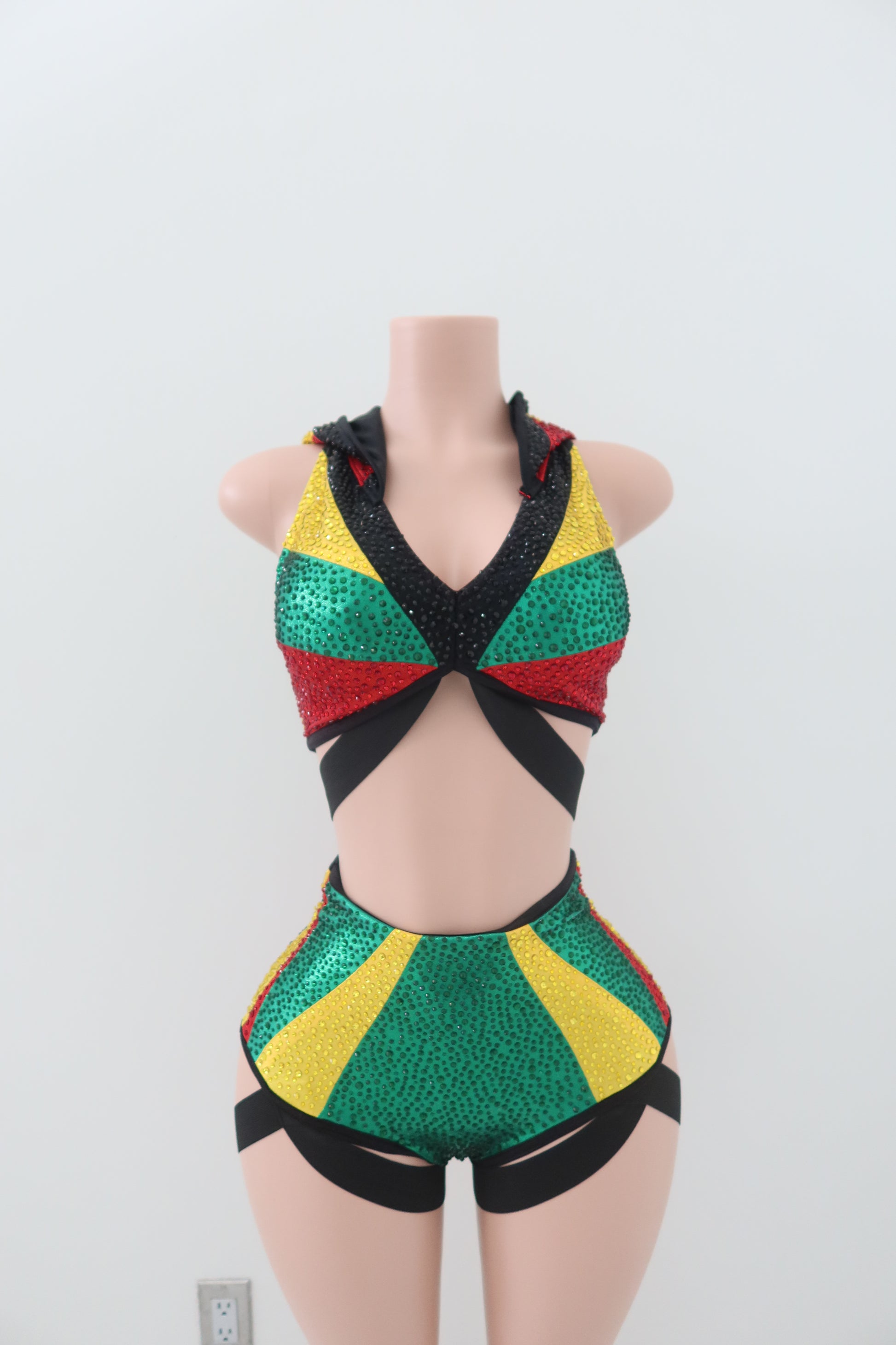 Custom Jamaican Performance Two Piece Short Set