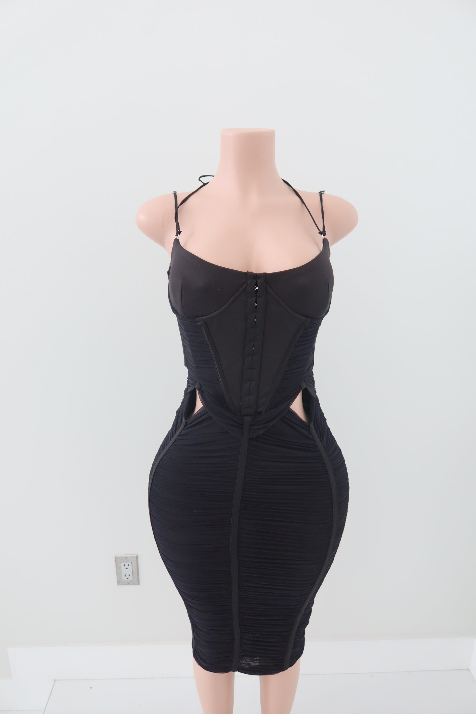 House of CB Maya Ruched Midi Dress