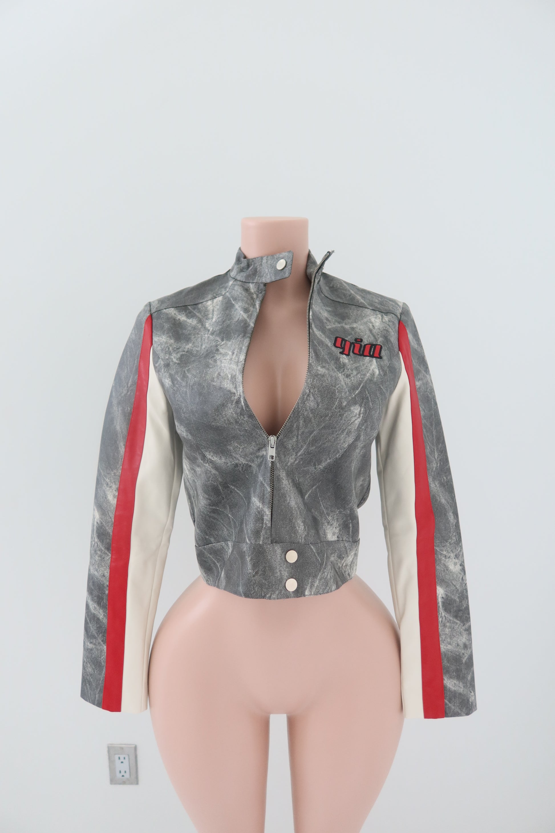 I.AM.GIA Devyn Printed Biker Jacket