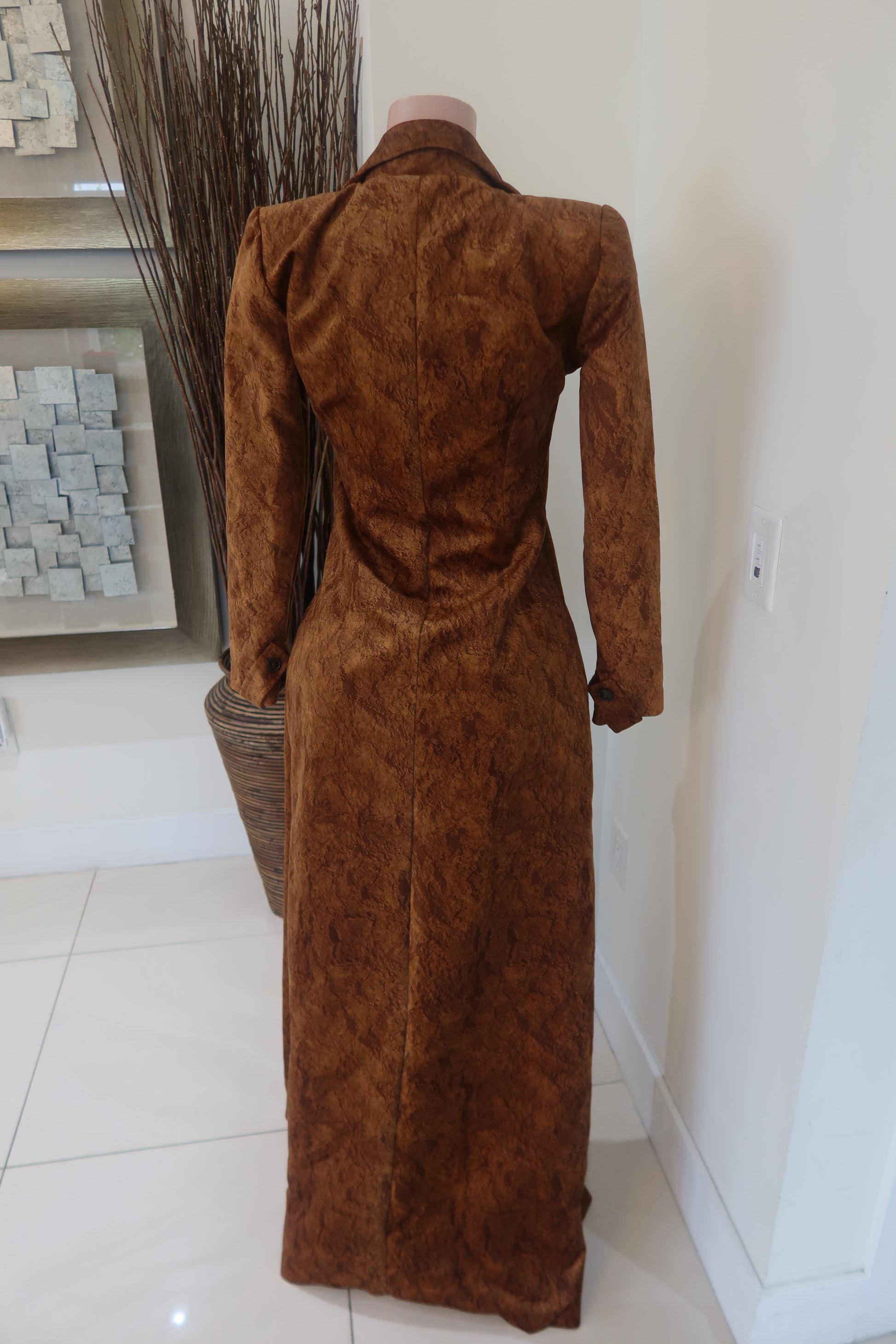 Suede Trench Coat