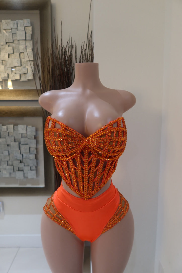 Rhinestone Two Piece Set