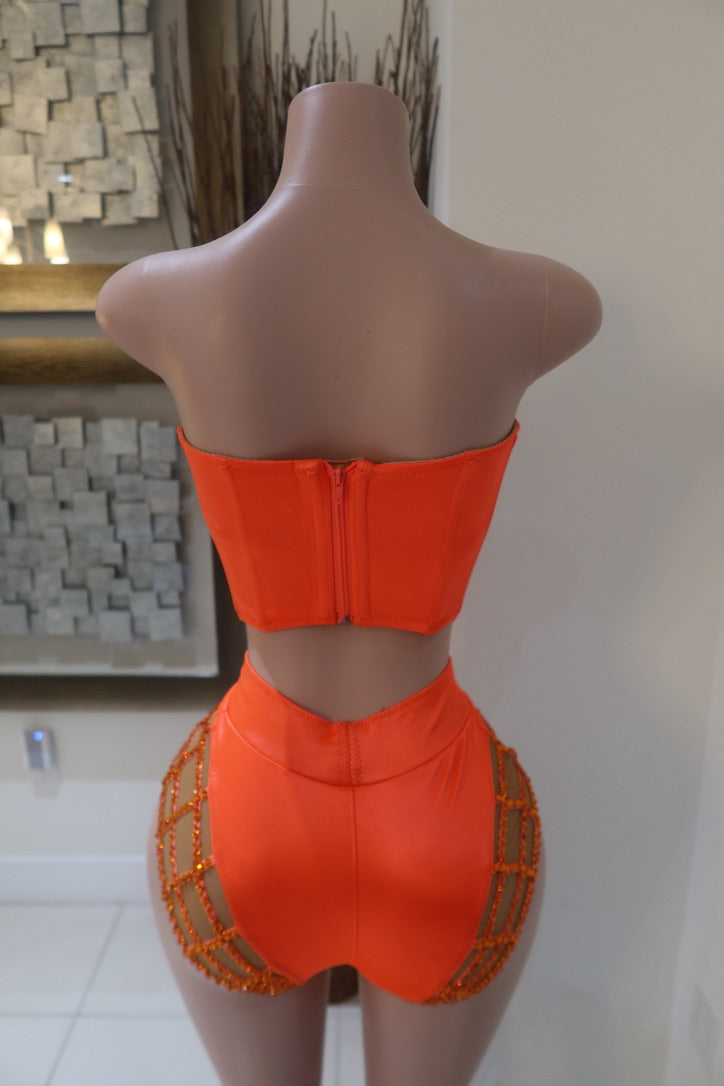 Rhinestone Two Piece Set