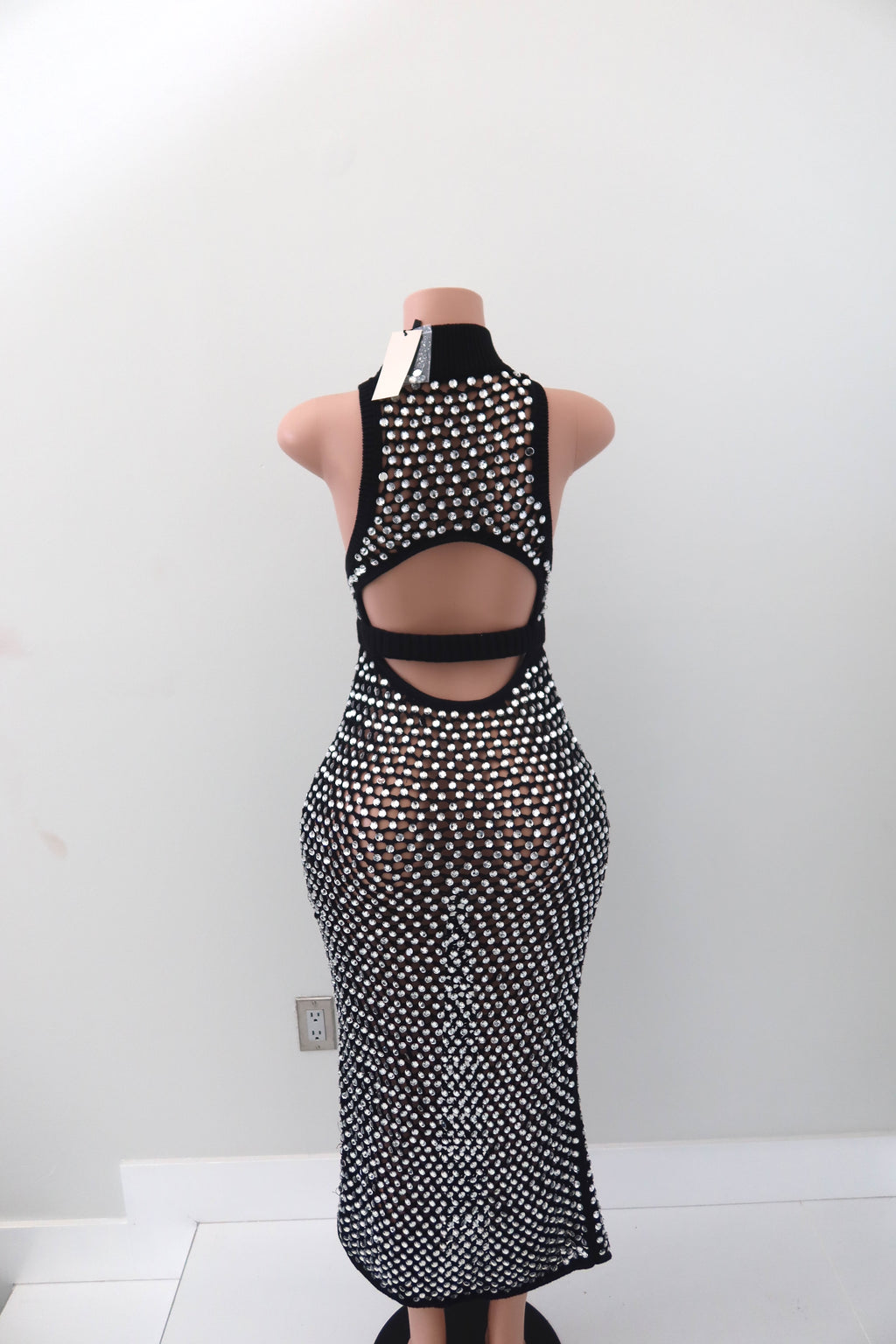 Diotima Rie open-knit maxi dress