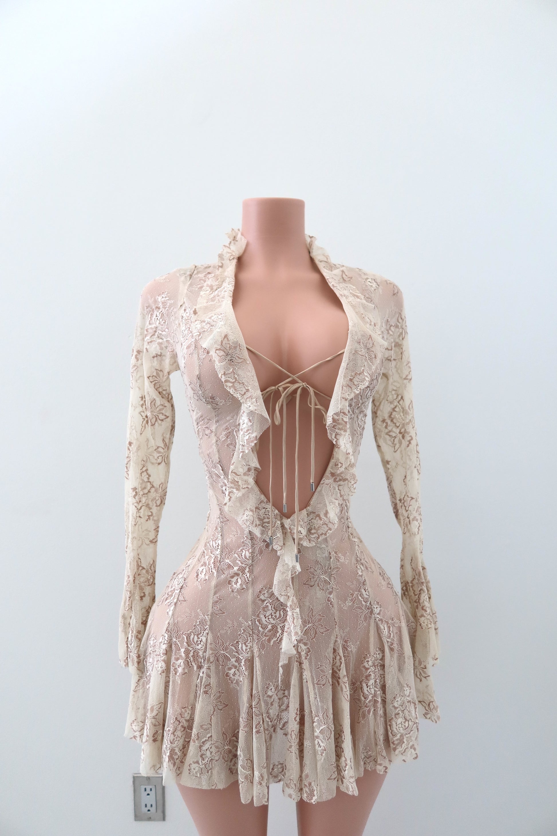 Poster Girl Beige Dakota Minidress
