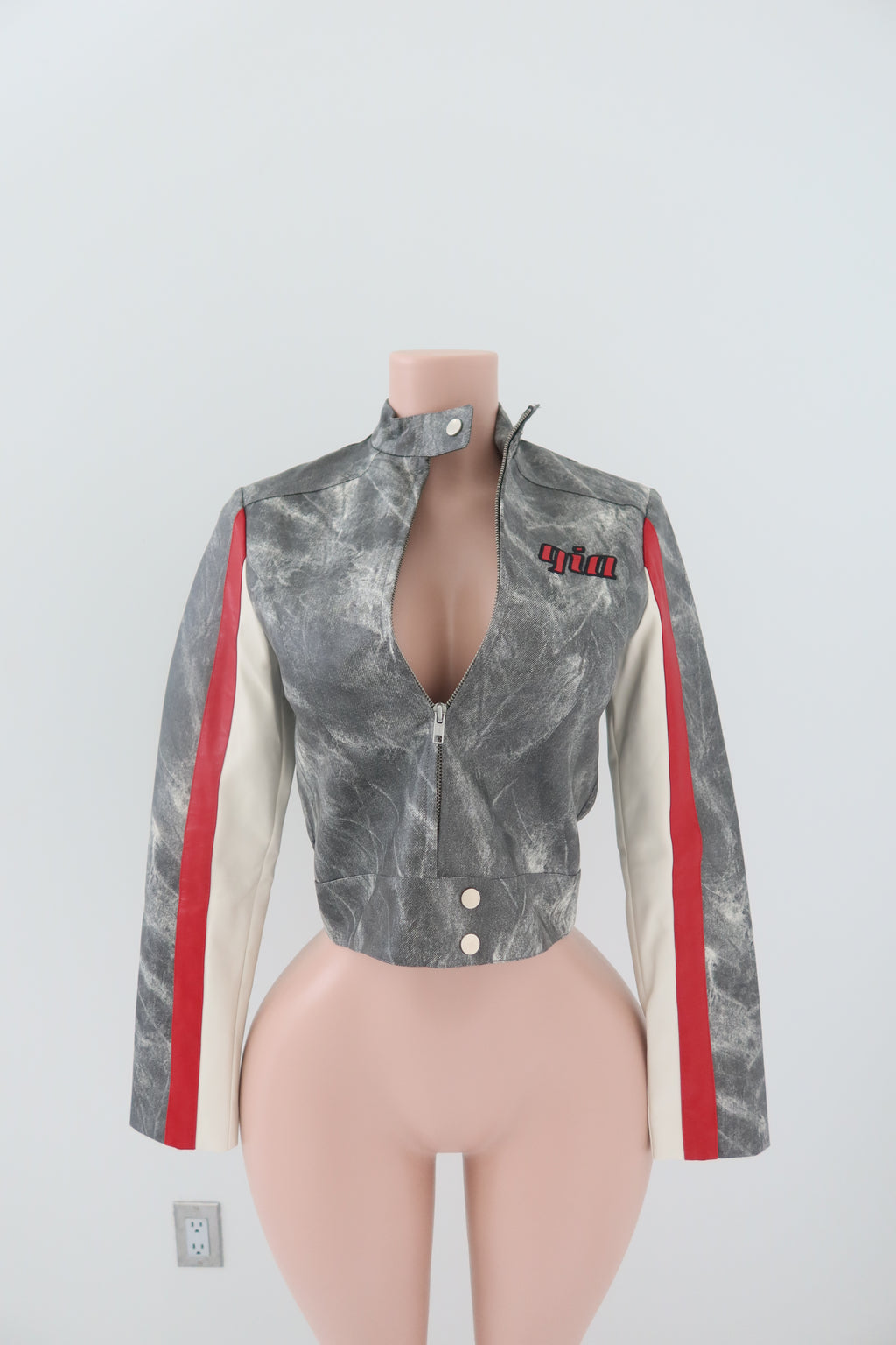 I.AM.GIA Devyn Printed Biker Jacket